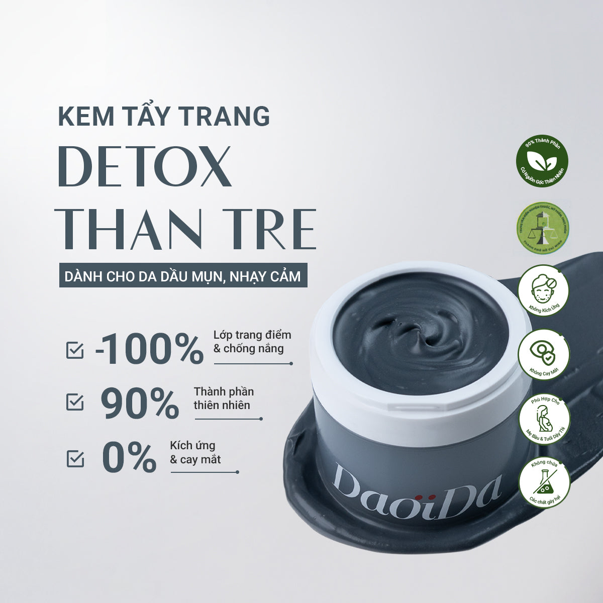 Kem Tẩy Trang Cải Thiện Mụn Đầu Đen (75g)
