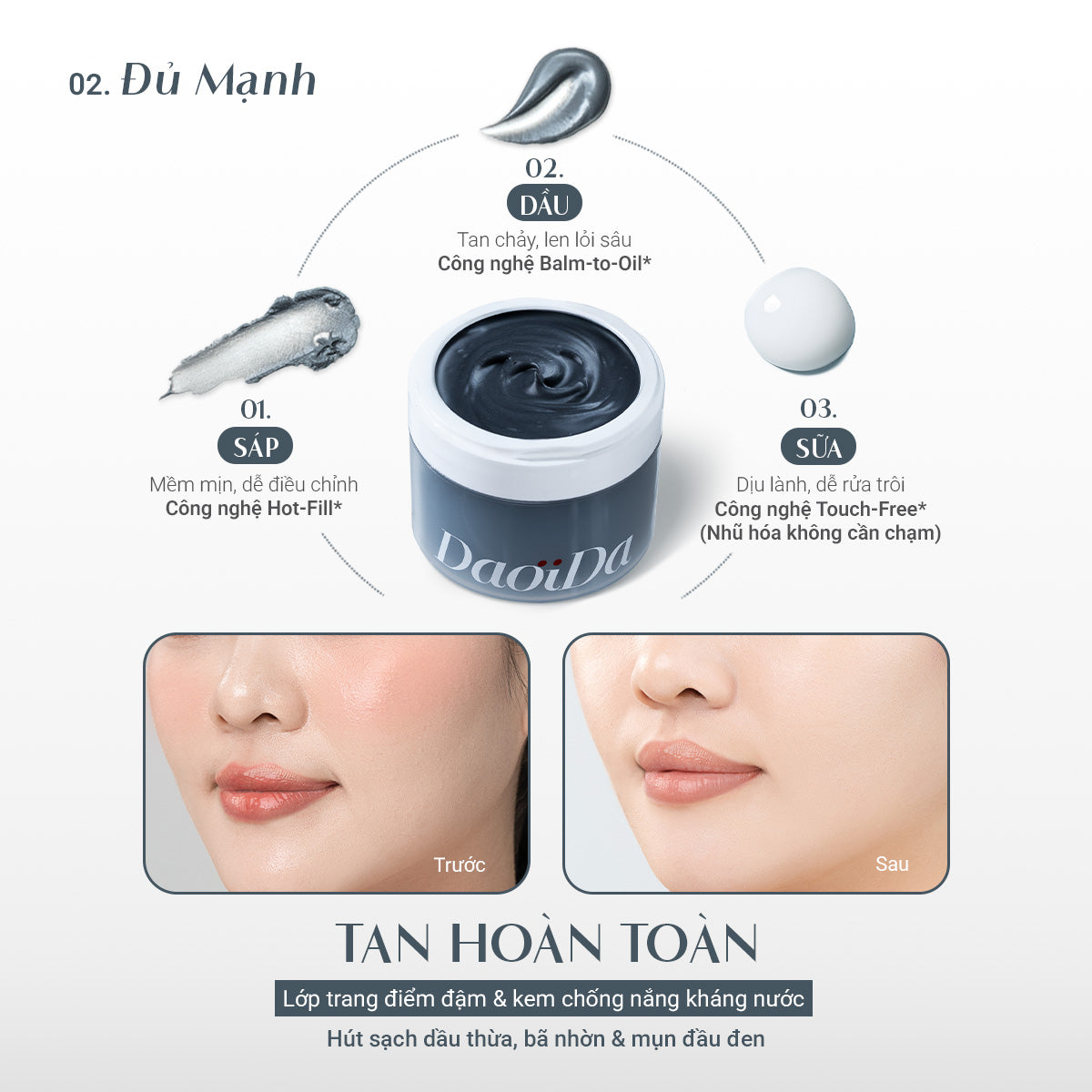 Kem Tẩy Trang Cải Thiện Mụn Đầu Đen (75g)