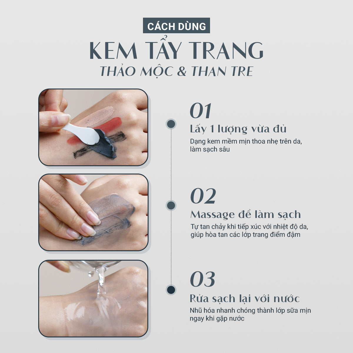 Combo 2 Kem Tẩy Trang Cải Thiện Mụn Đầu Đen (110g)