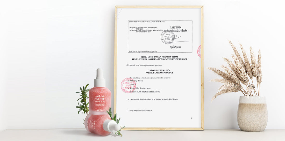 Phiếu Công Bố Sản Phẩm DAOIDA GLOW WHITE CAPSULE SERUM