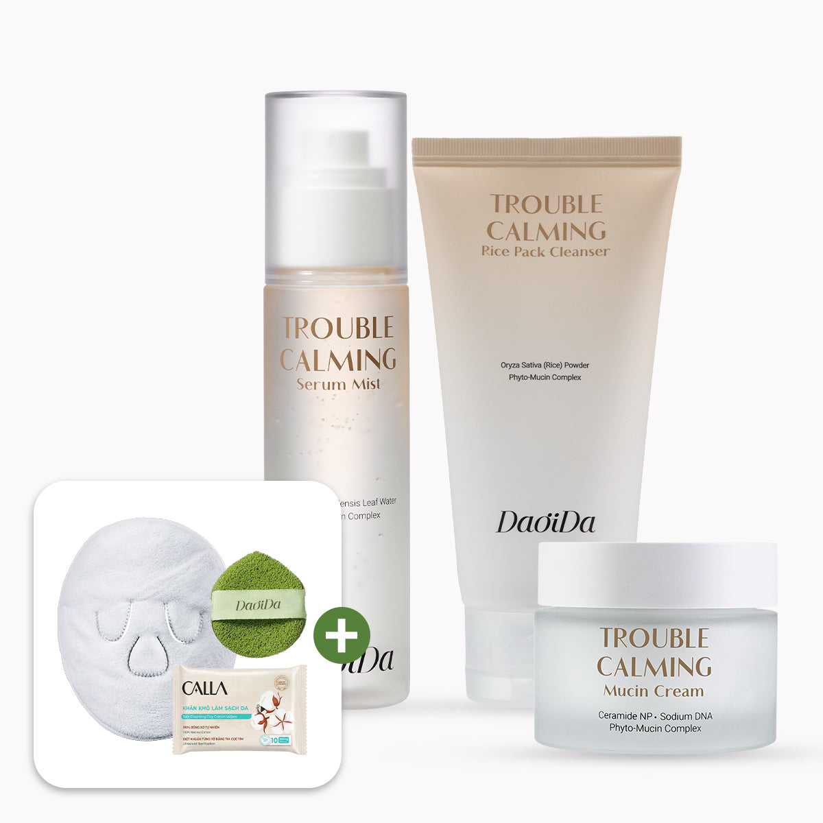 Bộ 3 cấp ẩm & làm dịu da Trouble Calming DaoiDa