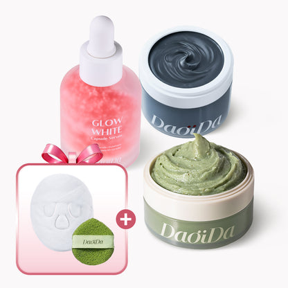 [VOUCHER 200K] Combo 3 Làm Sạch Mụn Đầu Đen & Dưỡng Trắng Căng Bóng