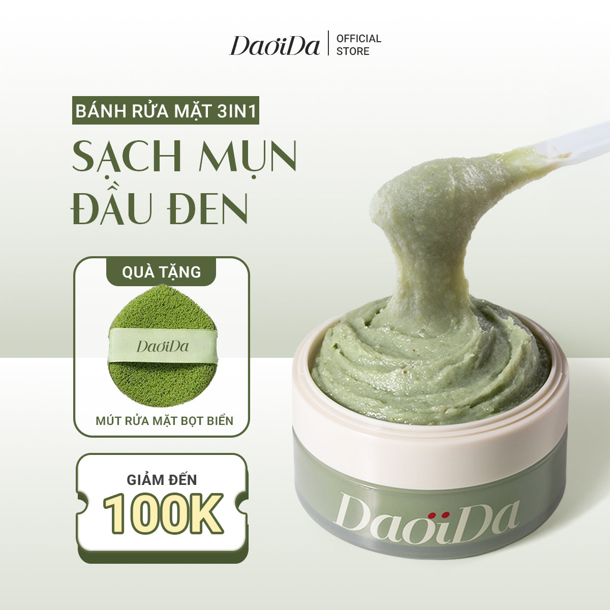 Bánh Rửa Mặt Cải Thiện Mụn Đầu Đen (120g)