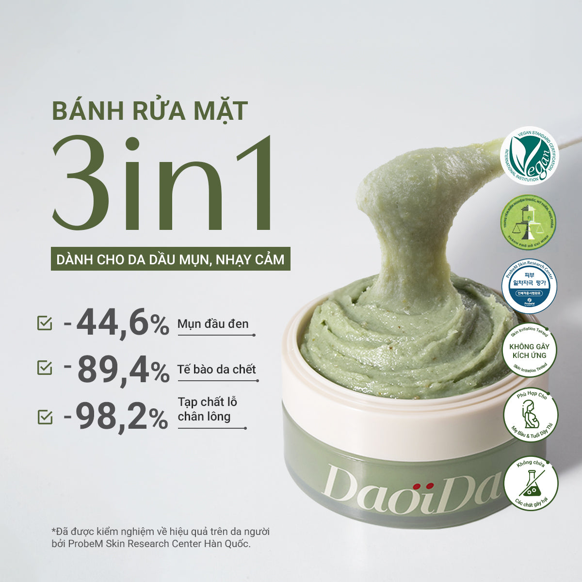 Bánh Rửa Mặt Cải Thiện Mụn Đầu Đen (120g)