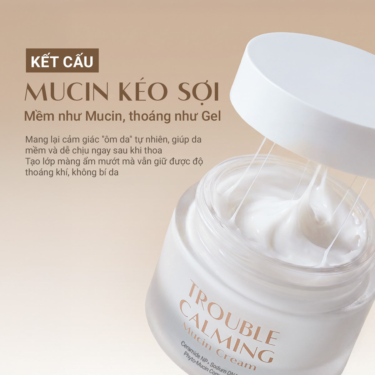 [MỚI] Kem Dưỡng Nhớt Thực Vật Cấp Ẩm & Làm Dịu Da