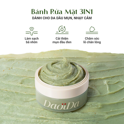 [QUÀ TẶNG FULLSIZE] Combo Kem Tẩy Trang Và Bánh Rửa Mặt