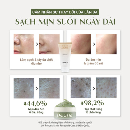 Bộ Đôi Bánh Rửa Mặt Thảo Mộc Tươi & Bánh Rửa Mặt Gạo