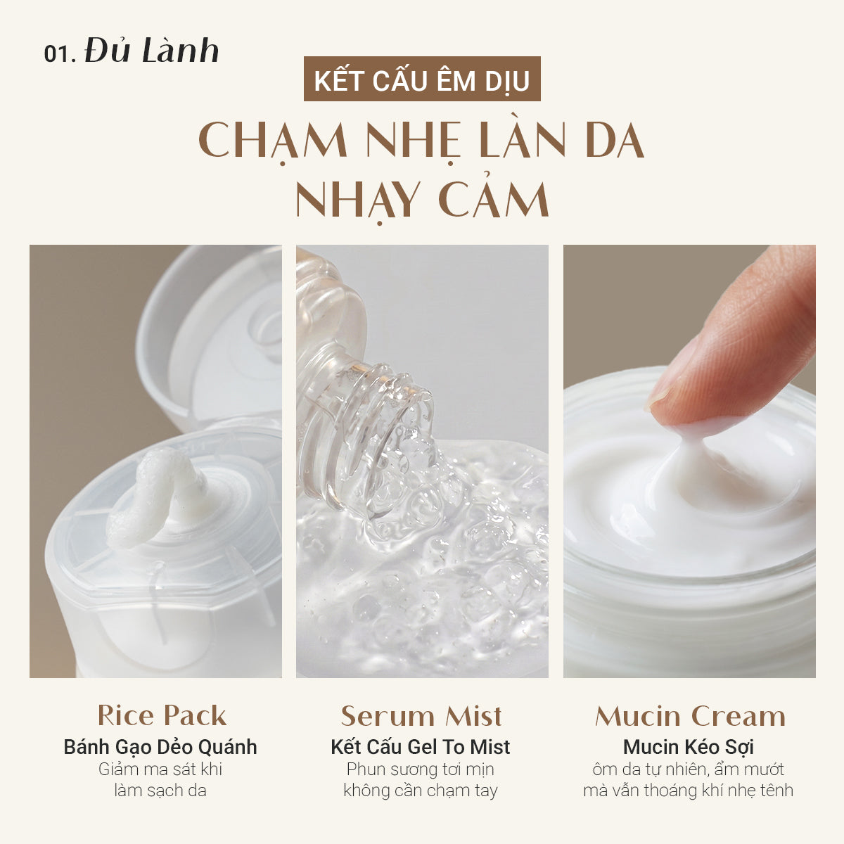 Bộ 3 cấp ẩm & làm dịu da Trouble Calming DaoiDa