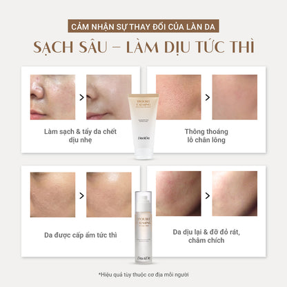 Bộ Đôi Bánh Rửa Mặt Gạo & Serum Mist Nhớt Thực Vật