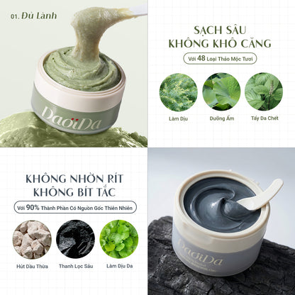(MUA 2 TẶNG 2) Combo Kem Tẩy Trang & Bánh Rửa Mặt Thảo Mộc