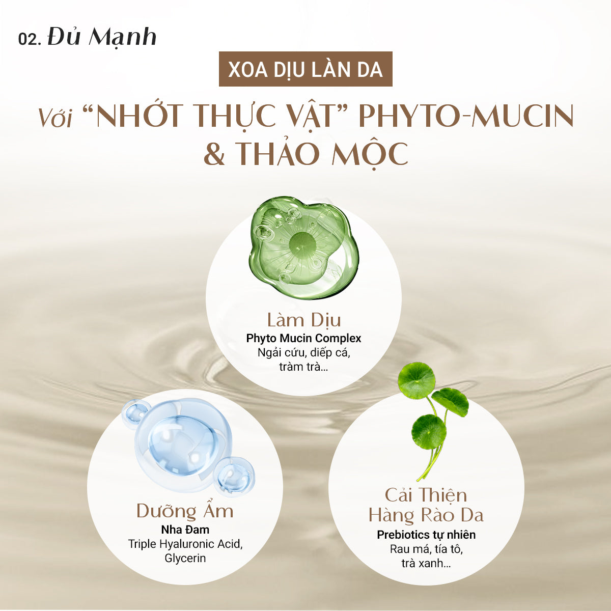 Bộ 3 cấp ẩm & làm dịu da Trouble Calming DaoiDa