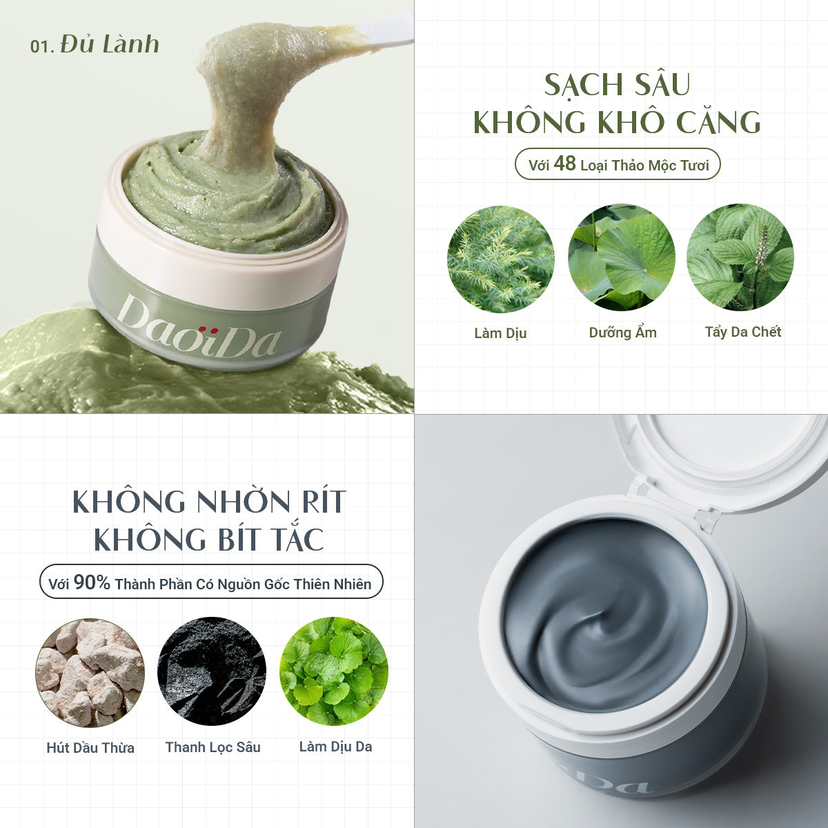 [QUÀ TẶNG FULLSIZE] Combo Kem Tẩy Trang Và Bánh Rửa Mặt