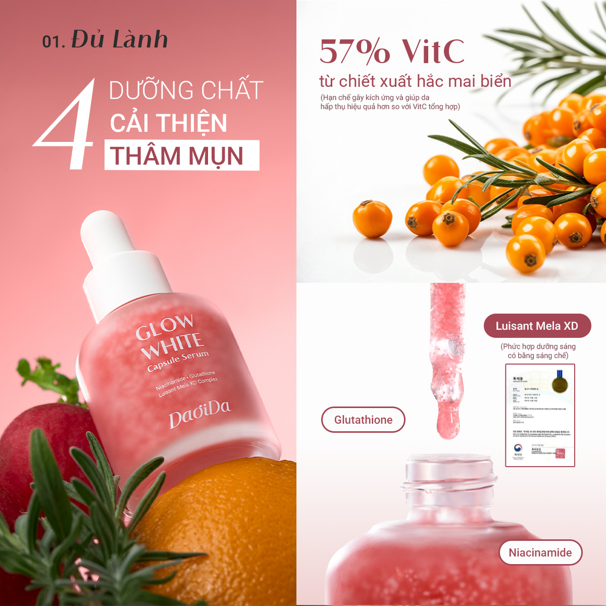 [VOUCHER 100K]  Serum Viên Nang Dưỡng Sáng Căng Bóng (30ml)