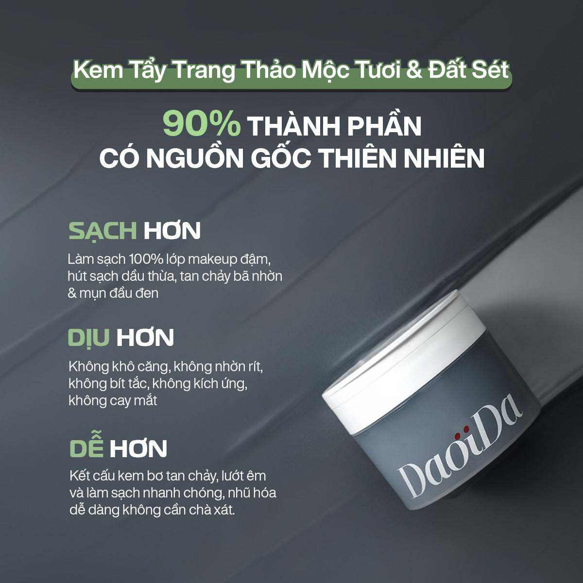 [QUÀ TẶNG FULLSIZE] Combo Kem Tẩy Trang Và Bánh Rửa Mặt