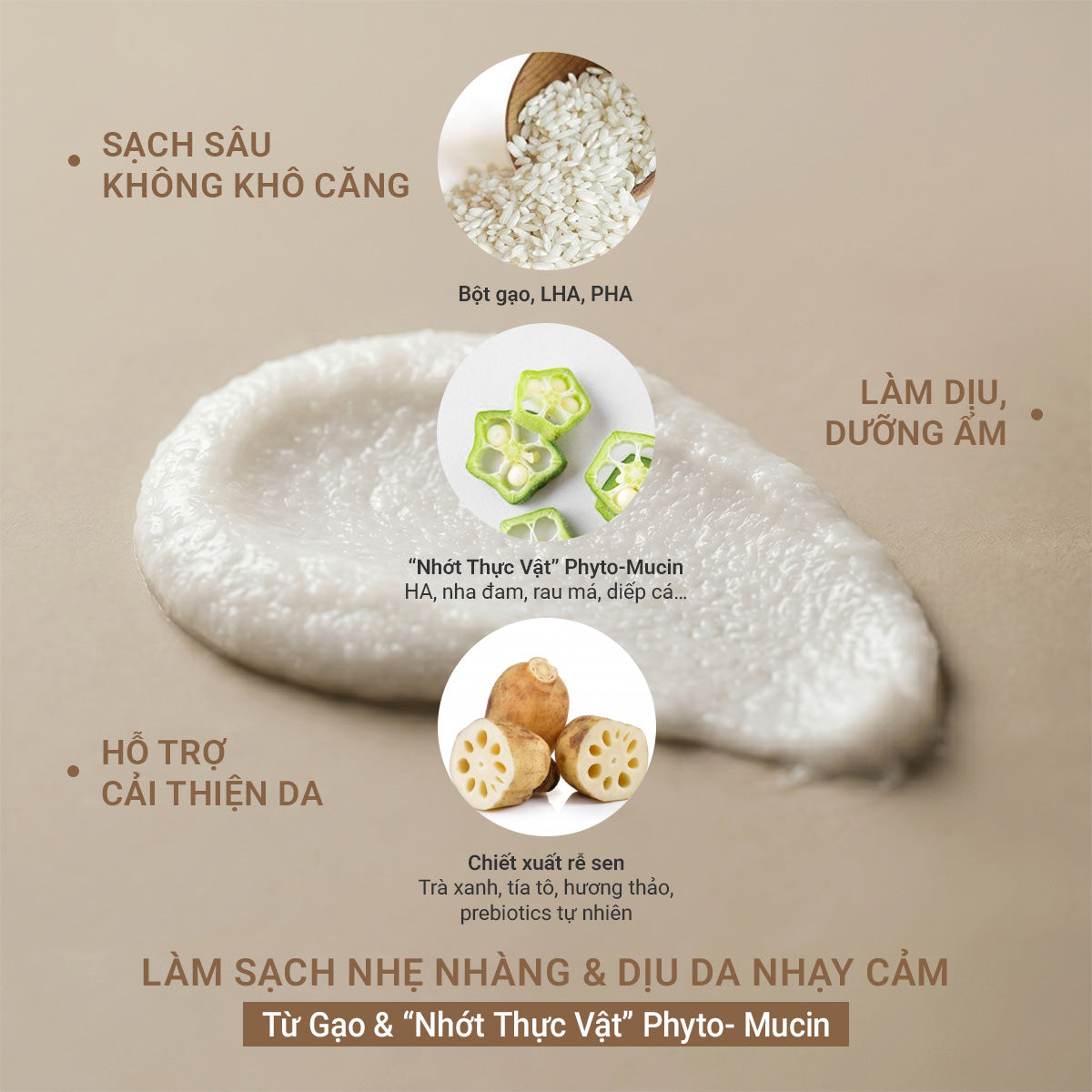[MỚI] Bánh Rửa Mặt Gạo Dành Cho Da Nhạy Cảm
