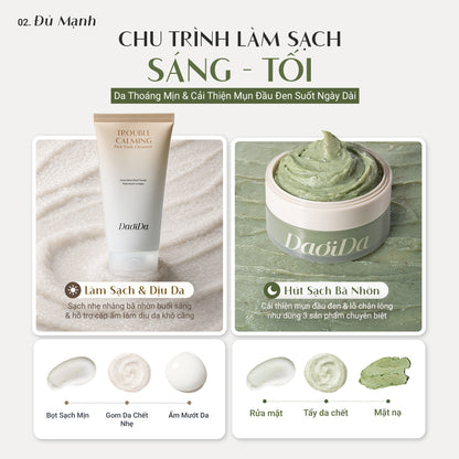 Bộ Đôi Bánh Rửa Mặt Thảo Mộc Tươi & Bánh Rửa Mặt Gạo