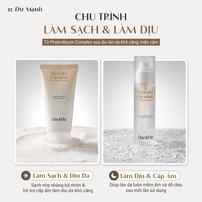 Bộ Đôi Bánh Rửa Mặt Gạo & Serum Mist Nhớt Thực Vật
