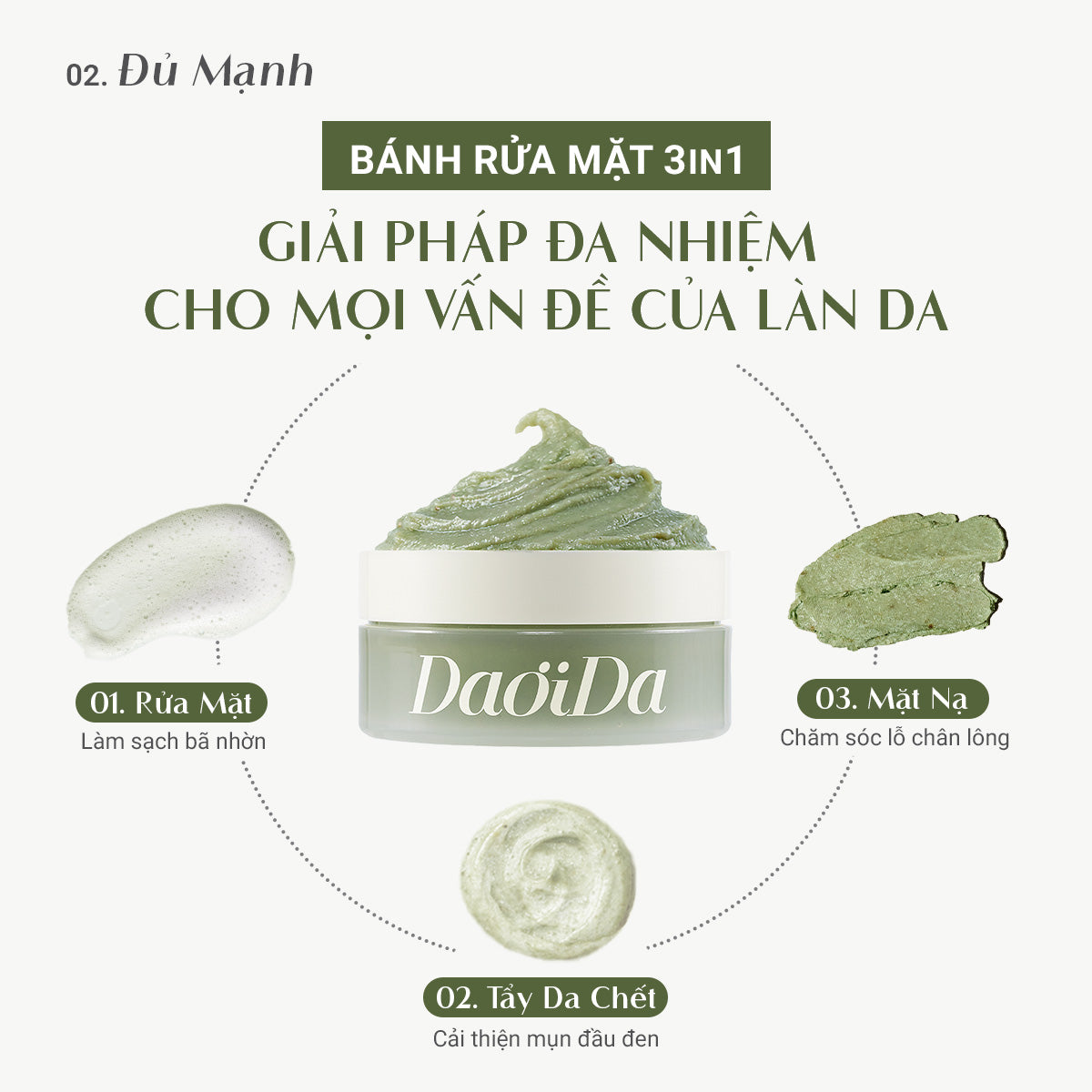(Quà Tặng 200k) Bánh Rửa Mặt Cải Thiện Mụn Đầu Đen (120g)