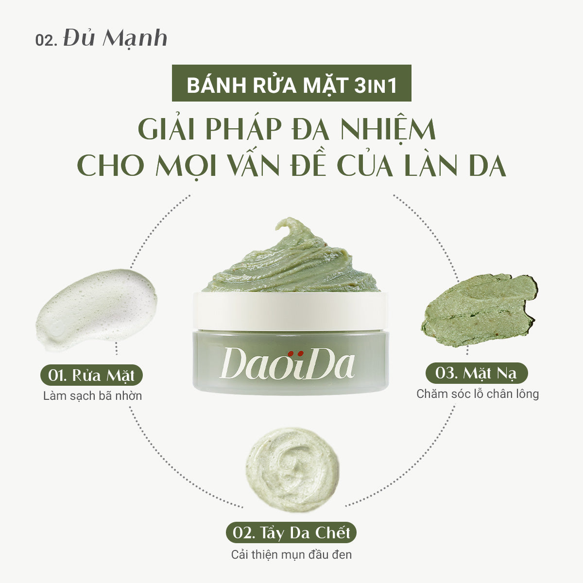 Bánh Rửa Mặt Cải Thiện Mụn Đầu Đen (120g)