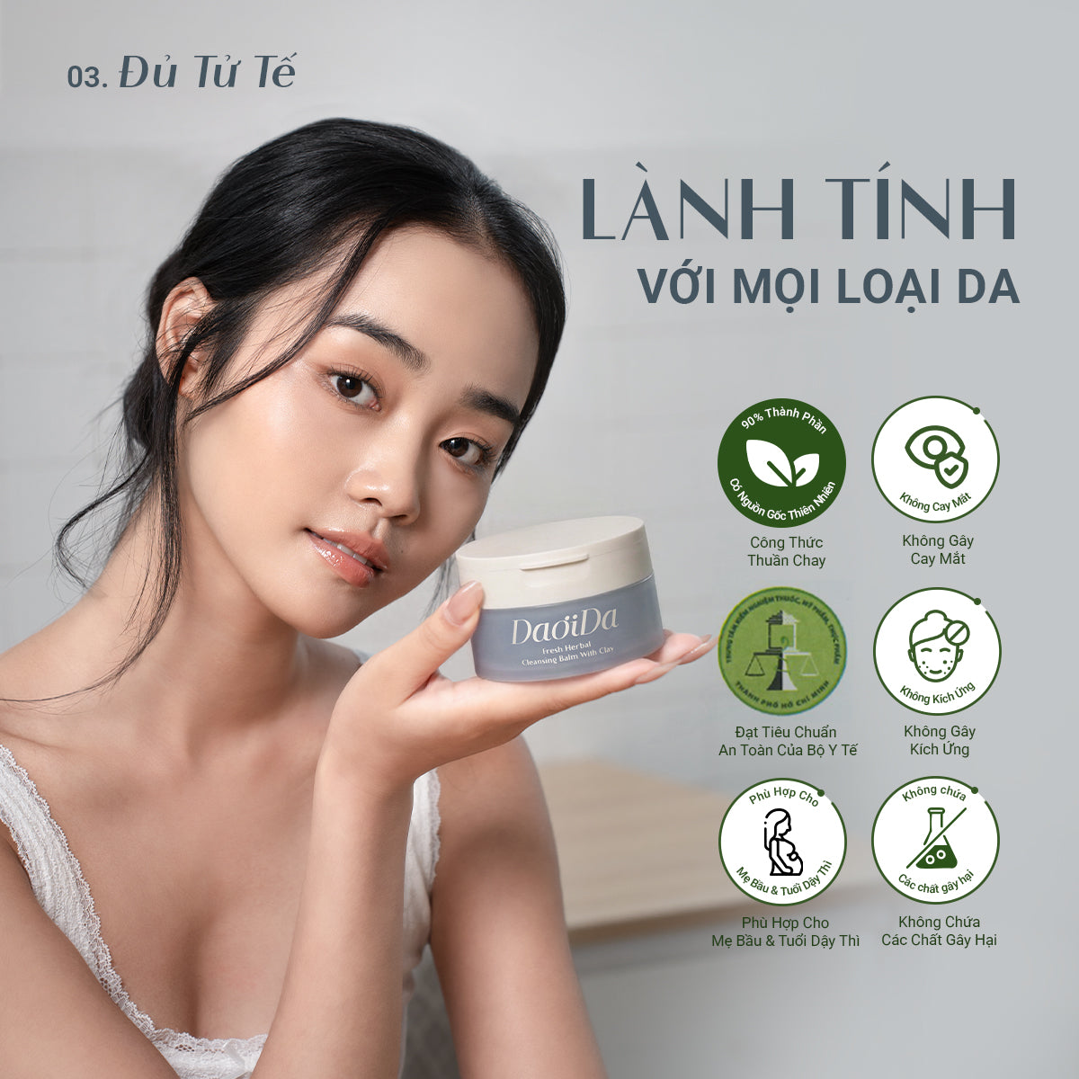 (Quà Tặng 200k) Kem Tẩy Trang Cải Thiện Mụn Đầu Đen (110g)