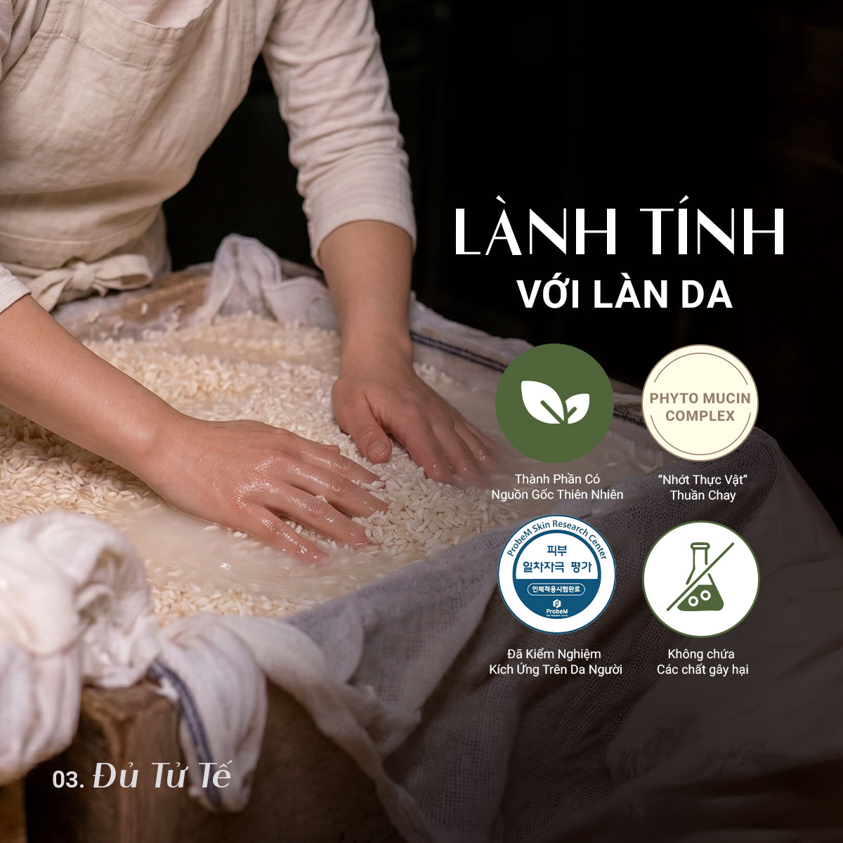 [MỚI] Bánh Rửa Mặt Gạo Dành Cho Da Nhạy Cảm