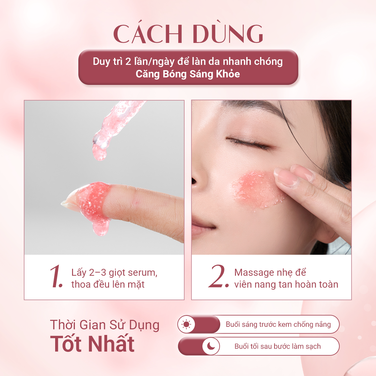 Serum Viên Nang Dưỡng Sáng Căng Bóng (30ml)
