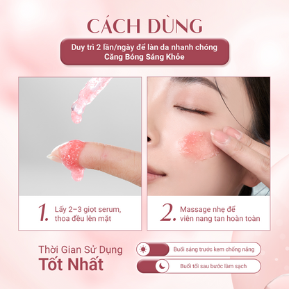 [VOUCHER 100K]  Serum Viên Nang Dưỡng Sáng Căng Bóng (30ml)