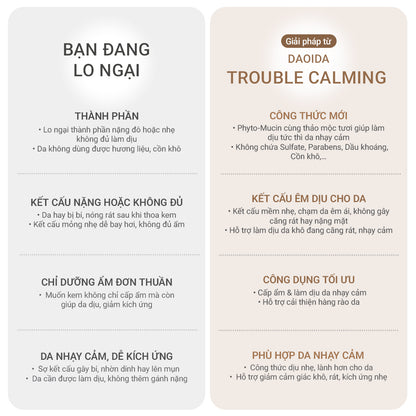 Bộ 3 cấp ẩm & làm dịu da Trouble Calming DaoiDa