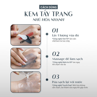 Kem Tẩy Trang Cải Thiện Mụn Đầu Đen (75g)