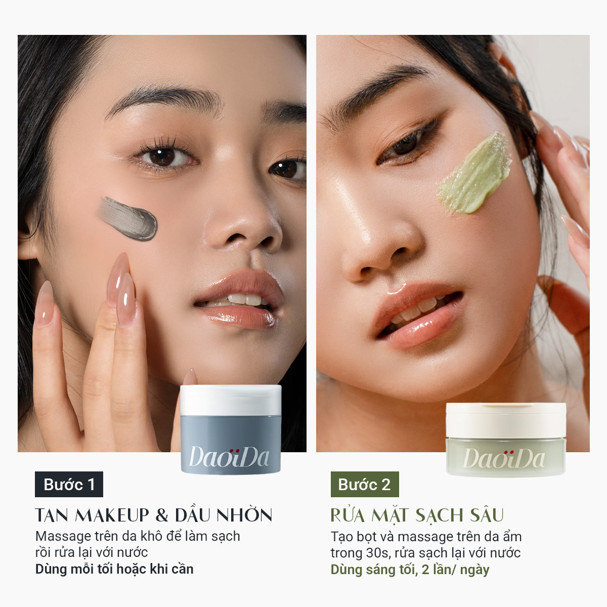 [QUÀ TẶNG FULLSIZE] Combo Kem Tẩy Trang Và Bánh Rửa Mặt