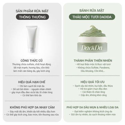 (Quà Tặng 200k) Bánh Rửa Mặt Cải Thiện Mụn Đầu Đen (120g)