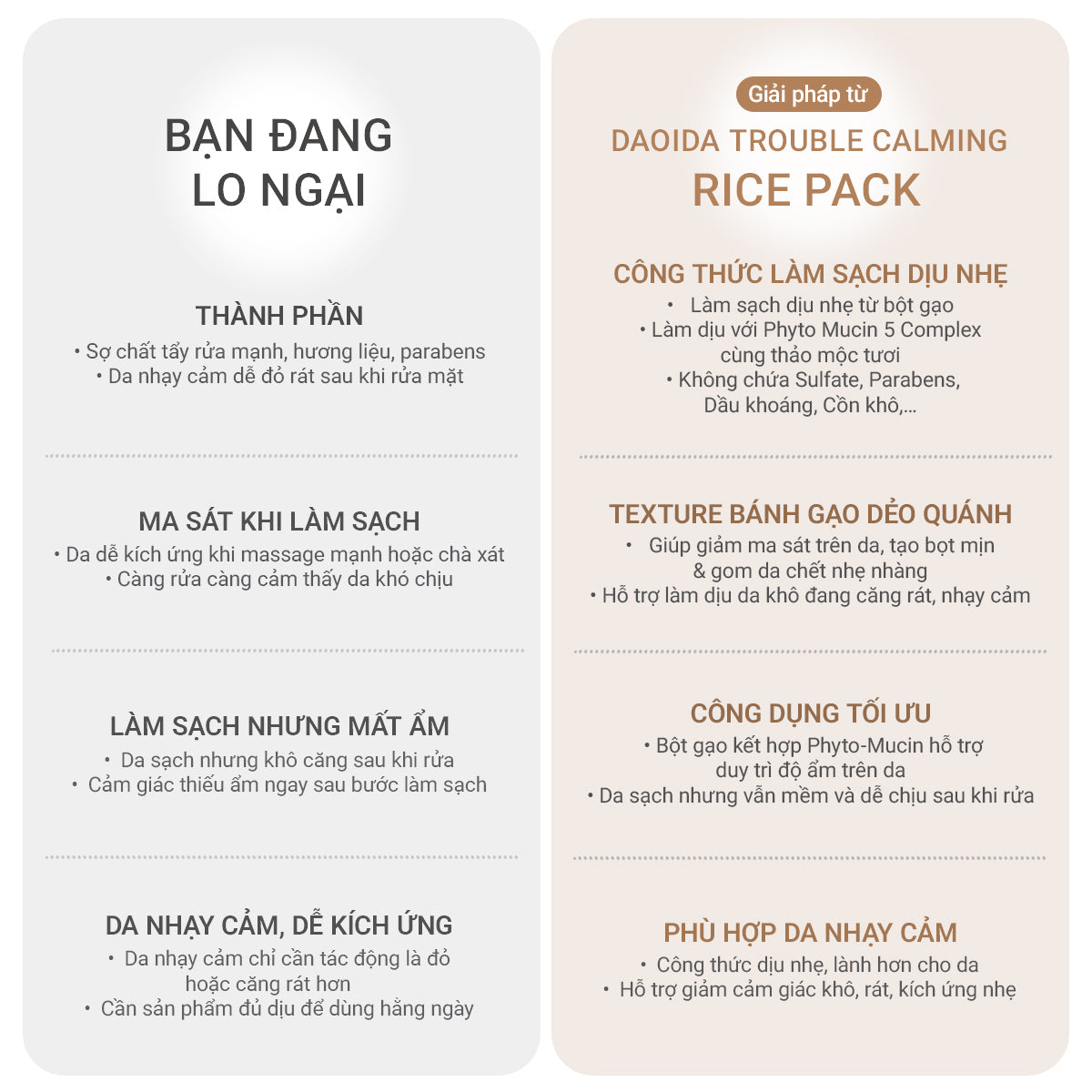 [MỚI] Bánh Rửa Mặt Gạo Dành Cho Da Nhạy Cảm