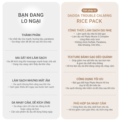 [MỚI] Bánh Rửa Mặt Gạo Dành Cho Da Nhạy Cảm