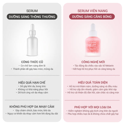Serum Viên Nang Dưỡng Sáng Căng Bóng (30ml)