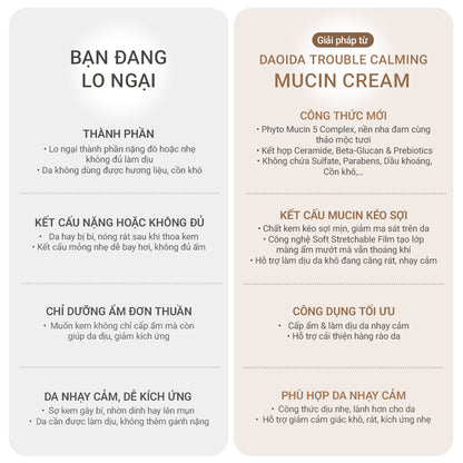 [MỚI] Kem Dưỡng Nhớt Thực Vật Cấp Ẩm & Làm Dịu Da