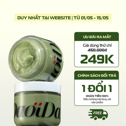 [1 ĐỔI 1] Bánh Rửa Mặt Thảo Mộc Tươi DaoiDa Cải Thiện Mụn Đầu Đen & Lỗ Chân Lông (120G)