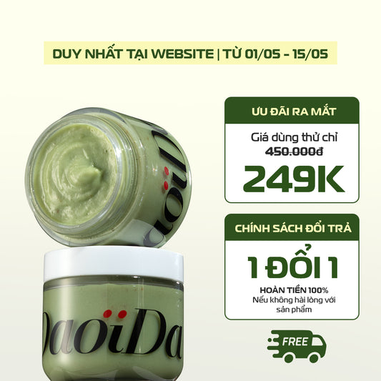 [1 ĐỔI 1] Bánh Rửa Mặt Thảo Mộc Tươi DaoiDa Cải Thiện Mụn Đầu Đen & Lỗ Chân Lông (120G)